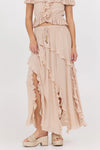 Champagne Toast ruffle skirt