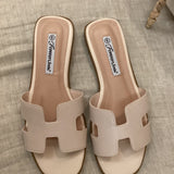 Leather Slip On Sandal