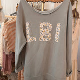 Handmade LBI Sweatshirt in Seafoam