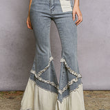 vintage ruffle jeans