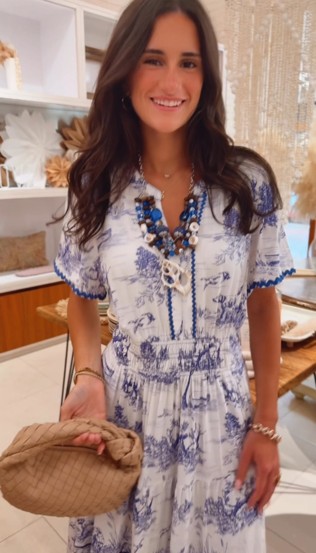 Coastal cowgirl farm toile dress