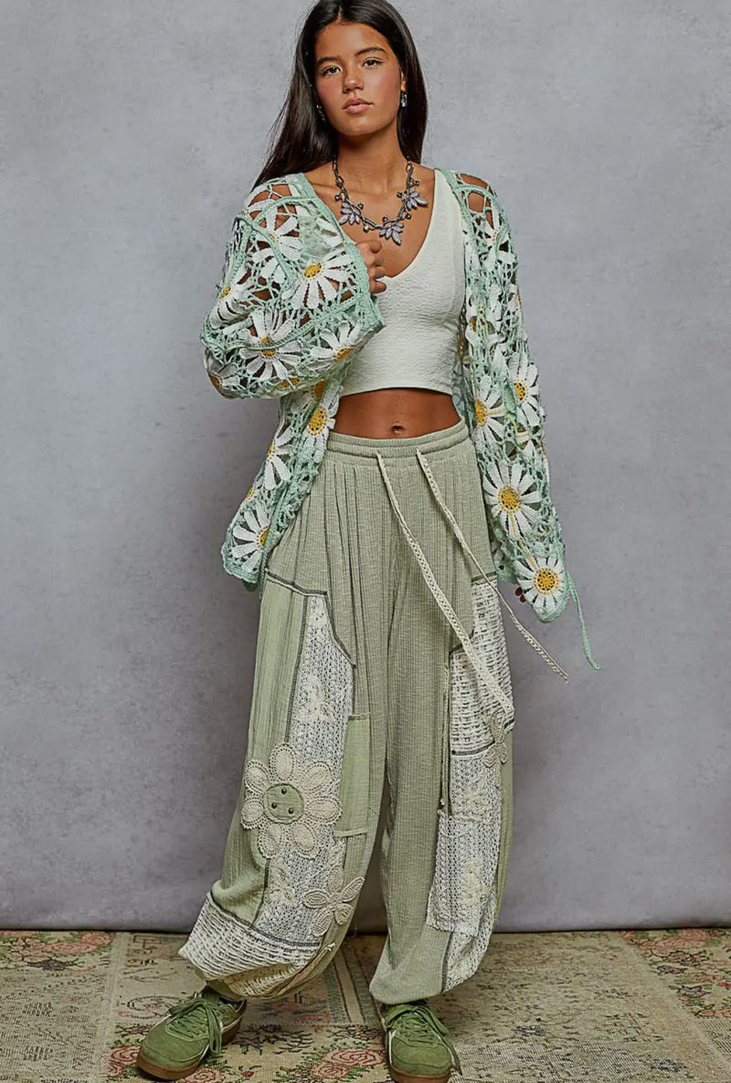 Daisy crochet Pol cardigan