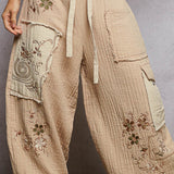 boho embroidery cargos