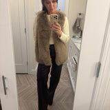 Vintage faux fur vest