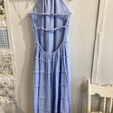 Sea Blue Fringe Dress