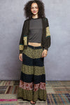 Boho Patchwork cardigan sweater