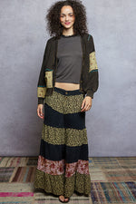Boho Patchwork cardigan sweater