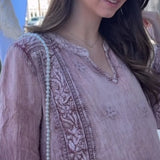 Blush Embroidered Top