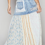 Boho Denim Skirt