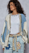Boho Patchwork cardigan sweater