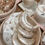 crescent crystal moon ornament