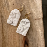White Clay Earrings