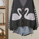 Swan Sweater Cardigan