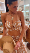 Shells, sun + waves top