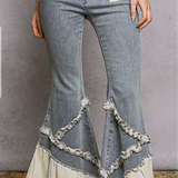vintage ruffle jeans