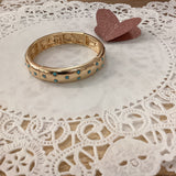 Gold and turquoise bracelet
