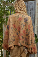 Boho fall floral cardi sweater