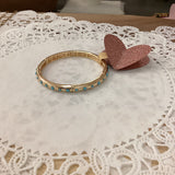 Gold and turquoise bracelet
