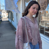 Blush Embroidered Top