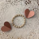 Ivory jasper beaded bracelet