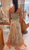 Boho floral garden skirt dress
