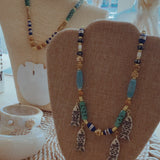 Handmade Bone Bead Fish Necklace