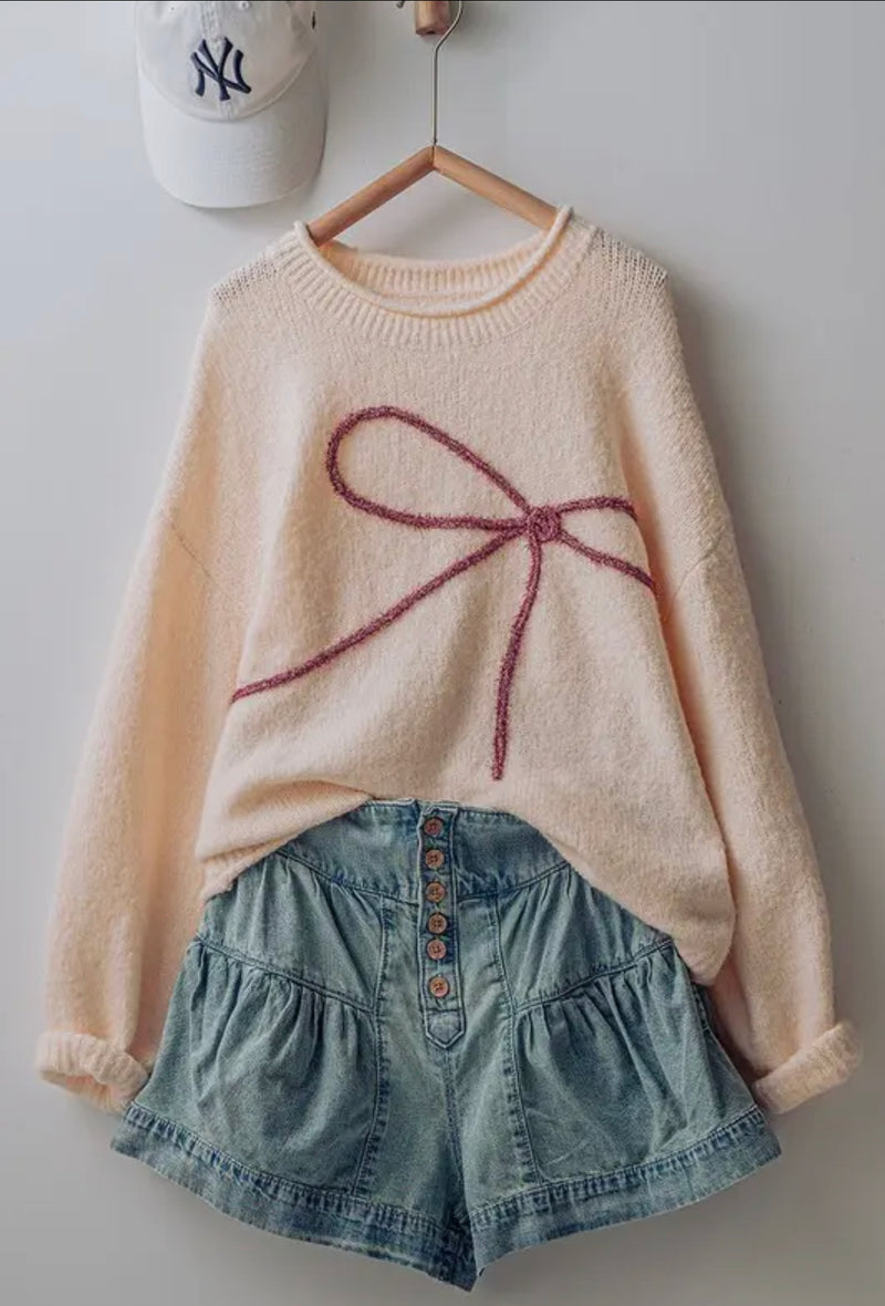 All tied up Bow sweater