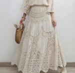 Boho lace vintage skirt