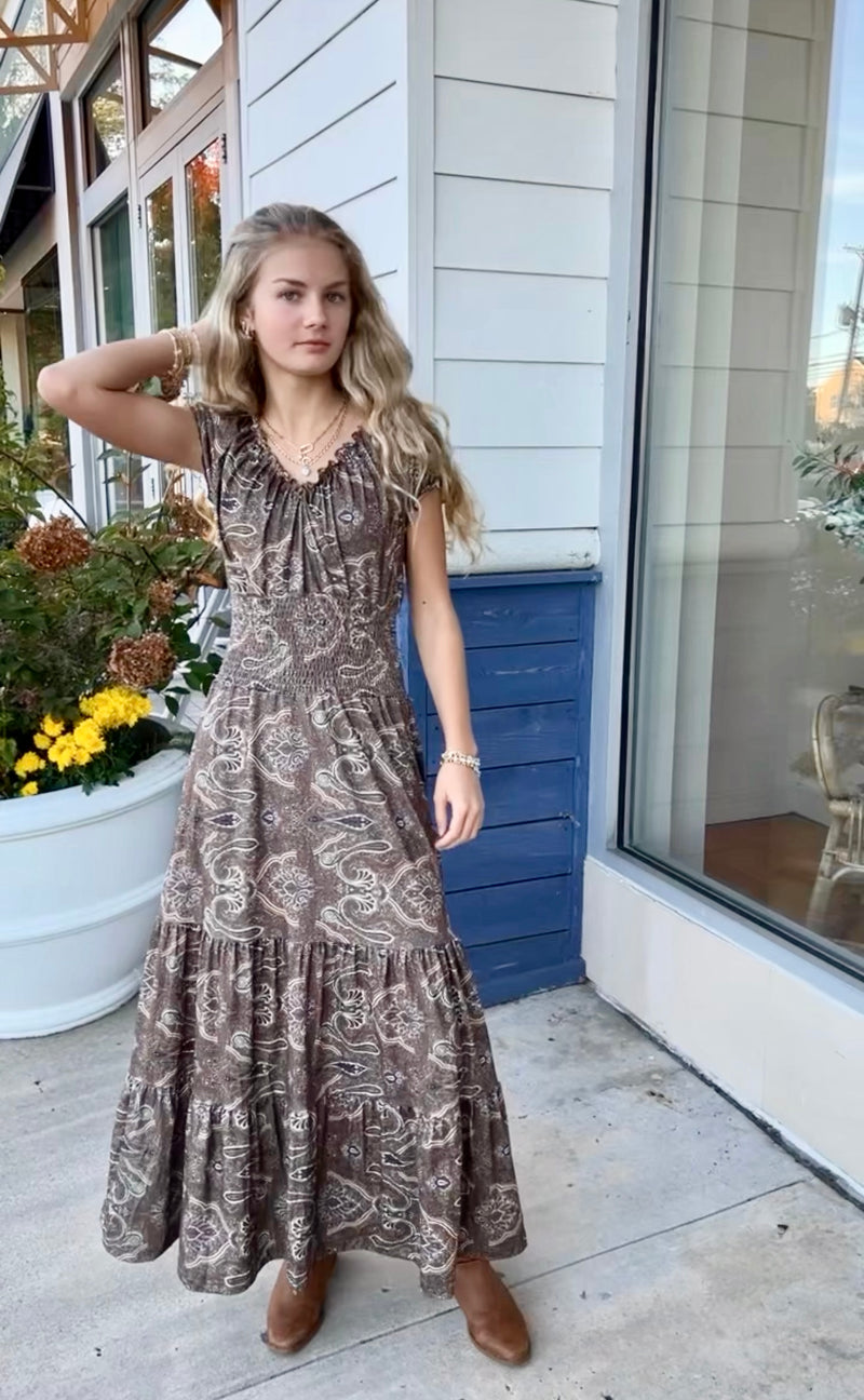 Boho paisley Dress