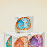 sparkly geode bath bombs