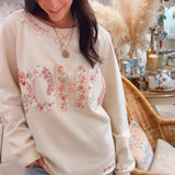 Boho Pearl Patchwork Sweatshirt