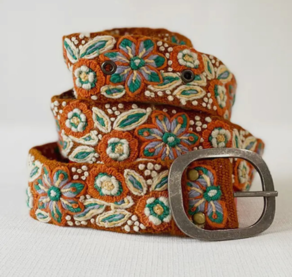 Boho Embroidered belt