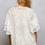 Stevie boho lace top
