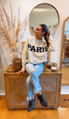 Paris Embroidered Sweater
