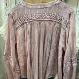 Blush Embroidered Top