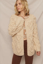 Pom Pom cardigan sweater