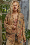 Boho fall floral cardi sweater