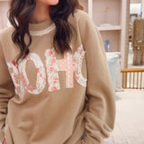 Boho Patchwork Sweatshirt