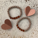 Amber beaded bracelet