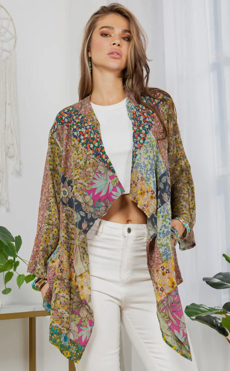 Bohemian cardigan top