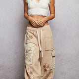 boho embroidery cargos