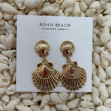 Double Sea Shell Earrings