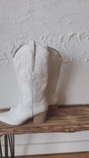 White coastal cowgirl boots