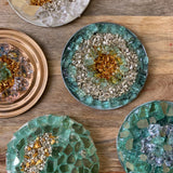 Boho Sea of Glass Wall Medallion art